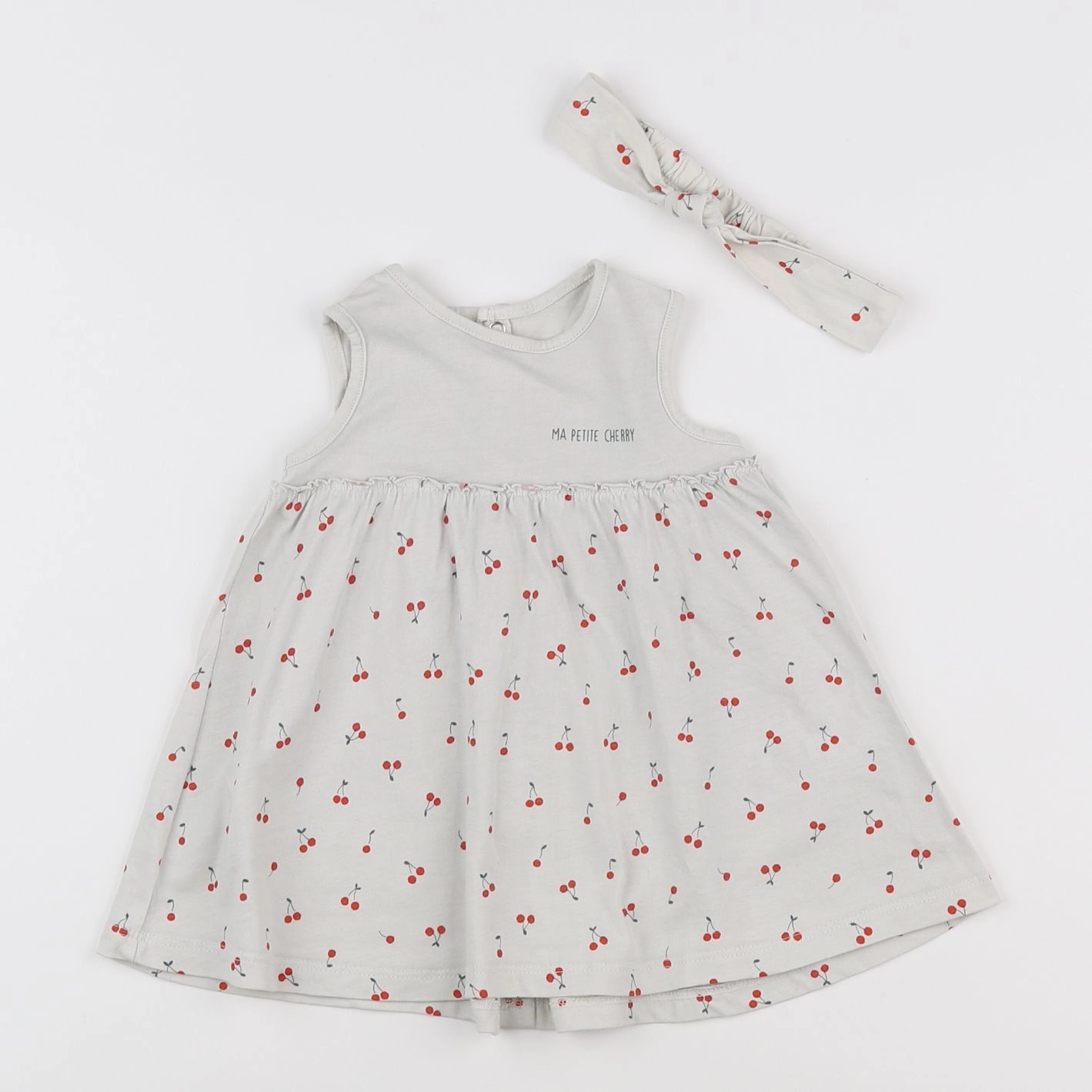 Vertbaudet - robe gris - 6 mois